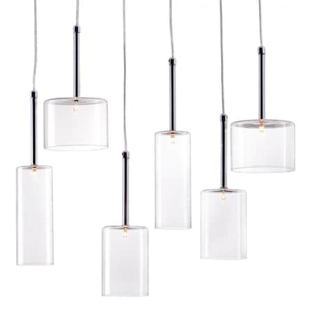Haz 13 x 21.7 x 5.5 in. Clear Varying Lantern Ceiling Lamp HA3661255
